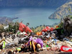 1,6 Ton Sampah Dibersihkan dari Gunung Rinjani, Kebanyakan Sampah Plastik