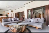 opened living room with tropical garden view – Bali – Indonesia